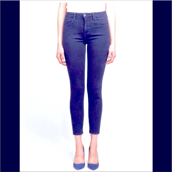 L’Agence Indigo Margot Hi Rise Skinny Jeans Sz25 Contour Waist Hugs to Taper Leg - Picture 7 of 12